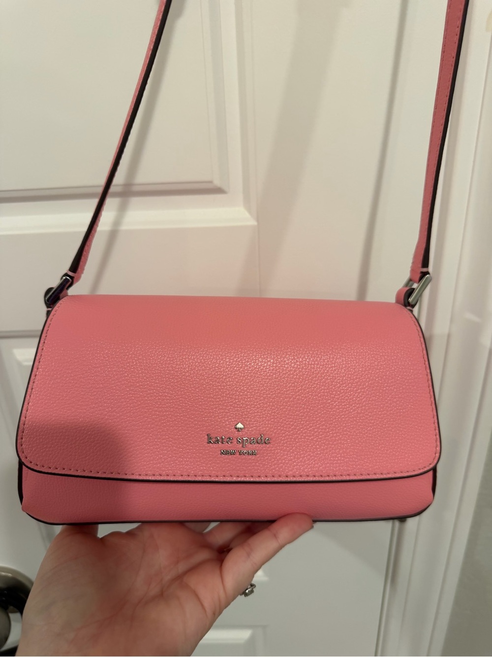 kate spade Pink Pebbled Leather Crossbody Bag